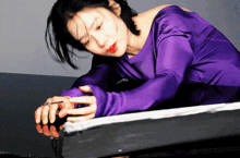 Kim Hyun Joo Violet GIF - Kim Hyun Joo Violet Photoshoot GIFs