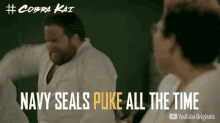Navy Seals Puke GIF - Navy Seals Puke Cobra Kai GIFs