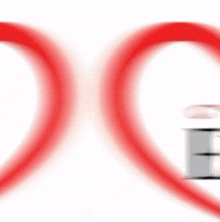 a blurred image of a heart with the letter r visible