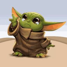 Sad Baby Yoda GIF