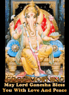 Lord Ganesha Good Morning GIF - Lord Ganesha Good Morning Bless You GIFs