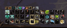 a bunch of icons on a screen including one that says 5m