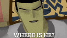 a cartoon character is asking where is he in a video game .