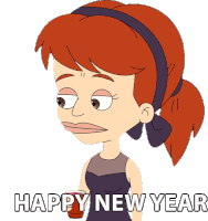 Happy New Year Jessi Glaser Sticker - Happy New Year Jessi Glaser Big Mouth Stickers