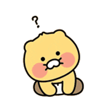 a cartoon cat with a question mark on its head .