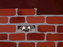 Peering Out Brick Wall GIF - Peering Out Brick Wall Spike GIFs