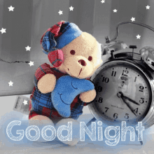 Goodnight Clock GIF - Goodnight Clock Bear GIFs