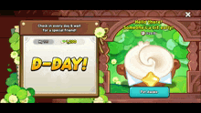 a screenshot of a game that says " d-day "