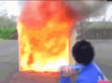 Throw-able Fire Extinguisher GIF