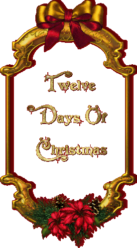 Twelve Days Of Christmas Poinsettia Sticker - Twelve Days Of Christmas Poinsettia Stickers