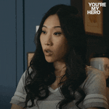 a woman says " well that 's too much " in a you 're my hero ad