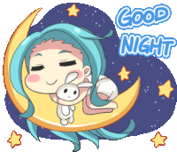 Sweet Dreams Moon Sticker - Sweet Dreams Moon Jinzhan Stickers