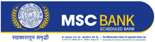 a msc bank scheduled bank sign that is blue and yellow