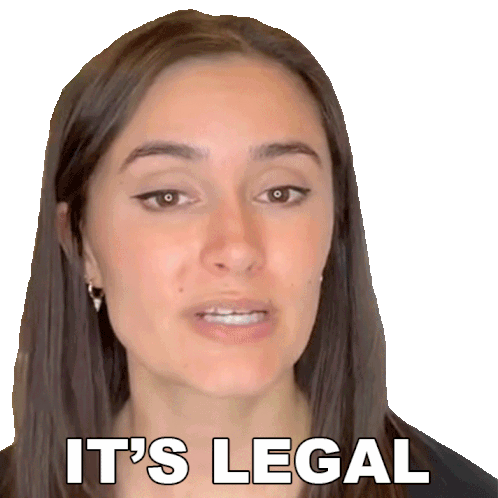 Its Legal Ashleigh Ruggles Stanley Sticker - Its Legal Ashleigh Ruggles Stanley The Law Says What Stickers