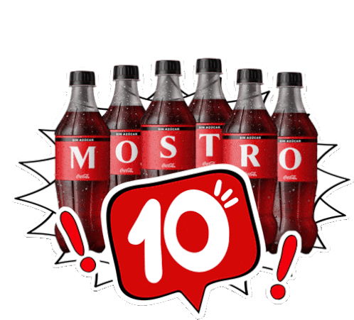Mostro Coca Cola Sticker - Mostro Coca Cola Juntos Para Algo Mejor Stickers