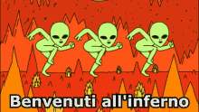 Inferno Benvenuti All'Inferno Alieni GIF - Hell Welcome To Hell Fire GIFs
