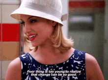 Glee Quinn Fabray GIF - Glee Quinn Fabray Poor Thing Is Too Young GIFs