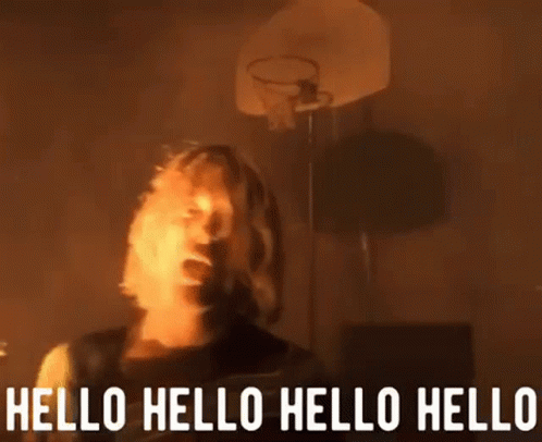 Hello Nirvana GIF - Hello Nirvana Kurt - Discover & Share GIFs