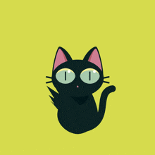 Black Cat Knife GIF - Black Cat Knife Paws GIFs
