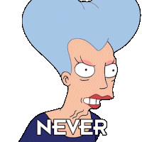 Never Carol Miller Sticker - Never Carol Miller Futurama Stickers