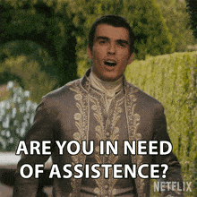 Are You In Need Of Assistance Young King George GIF