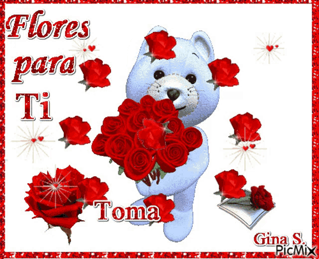 Flores Para Ti Flowers For You GIF - Flores Para Ti Flowers For You Roses -  Discover & Share GIFs