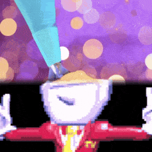 a pixel art of a man in a suit and tie