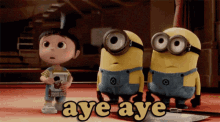 Bot Is Your Personal Assistant Minions GIF - Bot Is Your Personal Assistant Minions Salute GIFs