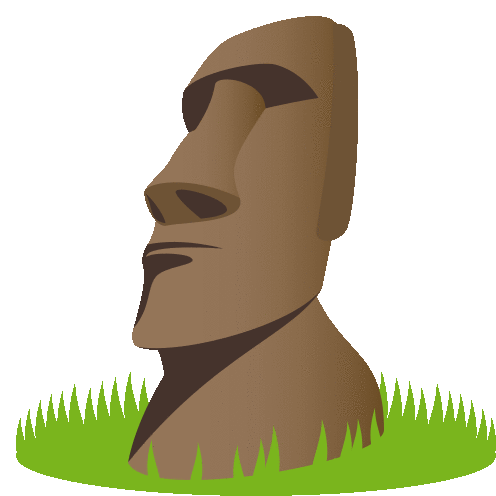 Moai Emoji Sticker - Moai Emoji - Discover & Share GIFs