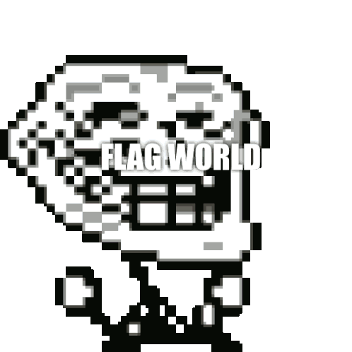 Flag World Icon Sticker - Flag World Icon Trollface Stickers