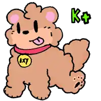 a drawing of a teddy bear with a tag that says lxy