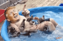 Trump Ducks GIF - Trump Ducks Bathing GIFs