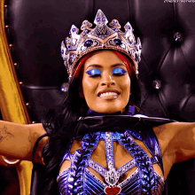 Queen Zelina Vega Wwe GIF - Queen Zelina Vega Wwe Raw GIFs