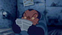 Rawrr! Ripping Newspaper - Lilo And Stitch GIF - Angry News Newssucks GIFs