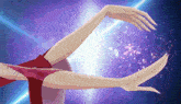 a cartoon drawing of a woman 's hands reaching out