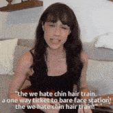 Chin Hair Colleen Ballinger GIF - Chin Hair Colleen Ballinger Youtube Apology GIFs