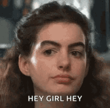 Anne Hathaway Eyebrows GIF