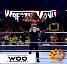 woo hivepizza pizza wrestling wrestlemania