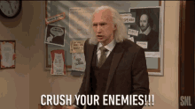 crush your enemies mad angry professor nbcsnl