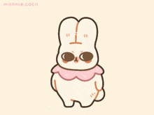 a cartoon of a bunny giving a thumbs up