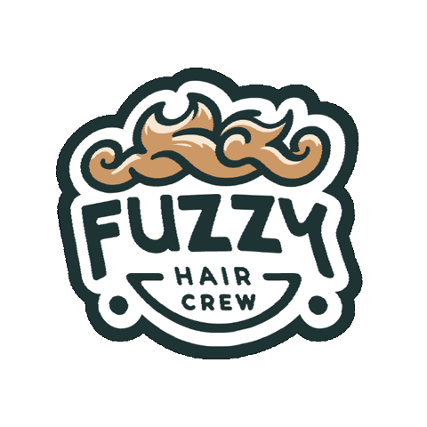 Fuzzy Hair Sticker - Fuzzy Hair Crew Stickers
