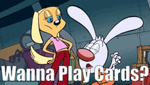 Brandy And Mr Whiskers Wanna Play Cards GIF - Brandy And Mr Whiskers Wanna Play Cards Mr Whiskers GIFs