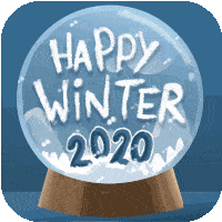 First Day Of Winter Happy Winter2020 Sticker - First Day Of Winter Happy Winter2020 Snowglobe Stickers