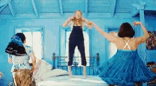 Mamma Mia Jumping On The Bed GIF - Mamma Mia Jumping On The Bed Happy GIFs