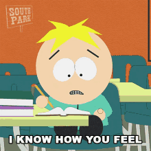I Know How You Feel Butters Stotch GIF - I Know How You Feel Butters Stotch South Park GIFs