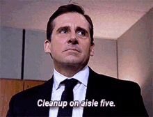 Michael Scott The Office GIF - Michael Scott The Office Clean Up On Aisle Five GIFs