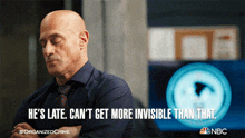 He'S Late Can'T Get More Invisible Than That Detective Elliot Stabler GIF - He'S Late Can'T Get More Invisible Than That Detective Elliot Stabler Christopher Meloni GIFs