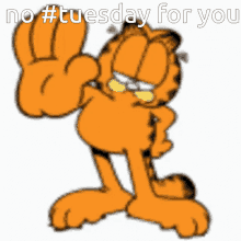 Tuesday Garfield GIF - Tuesday Garfield No Tuesday GIFs