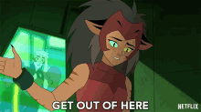 get out of here catra she ra and the princesses of power leave please get out