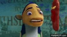 Angry Hot Dog - Wiener GIF - Wiener Shark Tale Will Smith GIFs